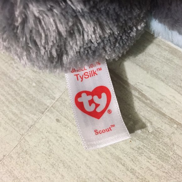 Ty Silk Scout Husky Dog Phone or Tablet Holder Peek-a-Boo Plush - Picture 7 of 8